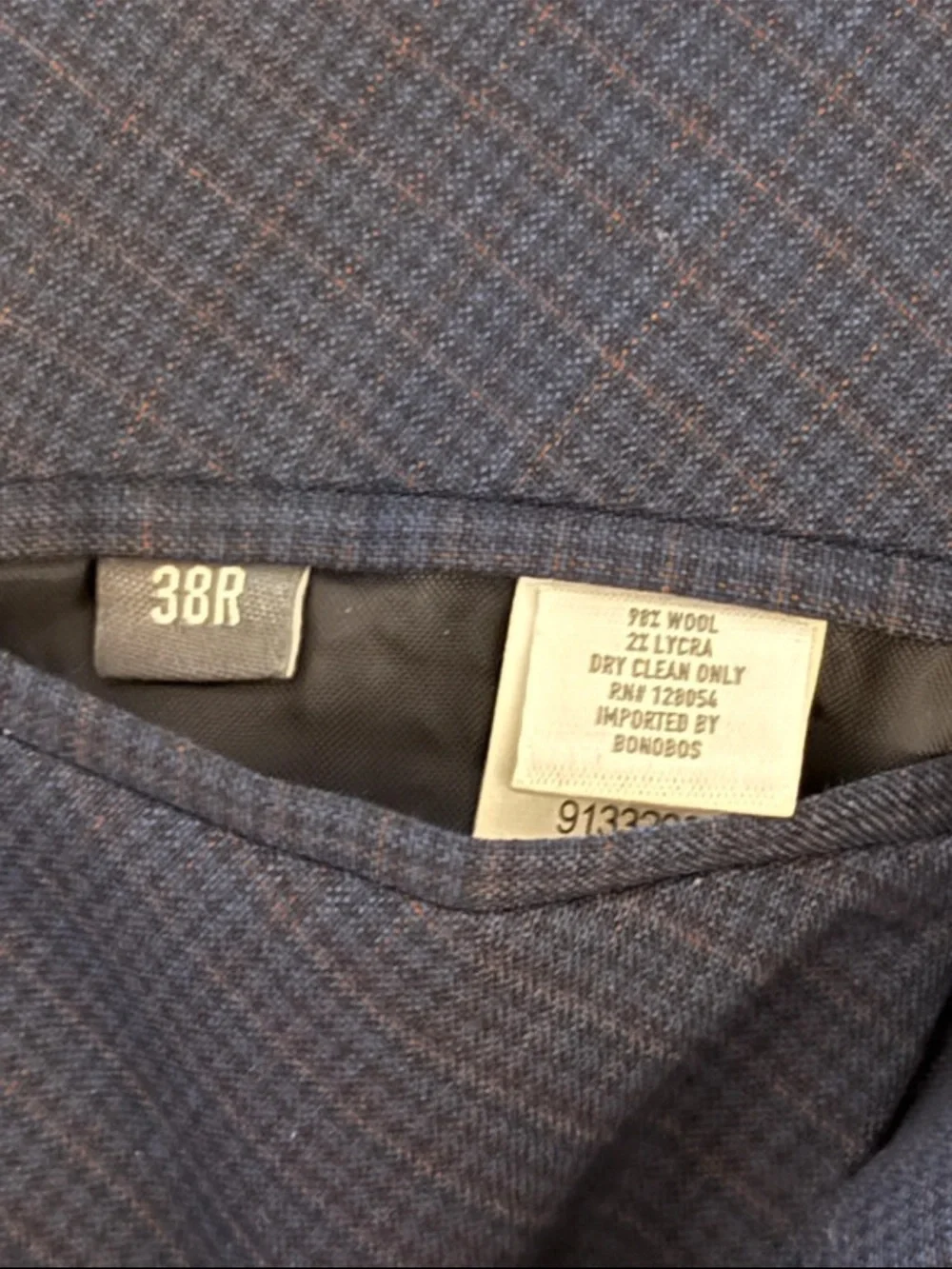 Bonobos True Blue Two-Button Suit Size 38R/30